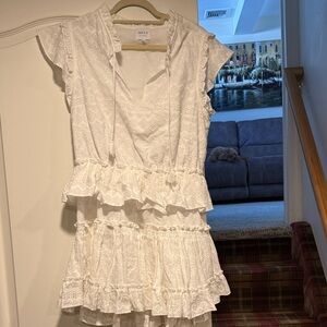 Misa Los Angeles White Lace Dress